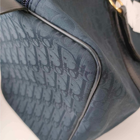 Dior Blue Oblique Monogram Boston Navy Duffle 40cm - Picture 7 of 15